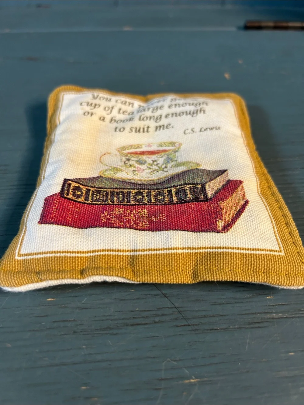 Alice Cottage Spice Mug Mats | Sunflower Floral & Books/Teacup Sachet Pillow